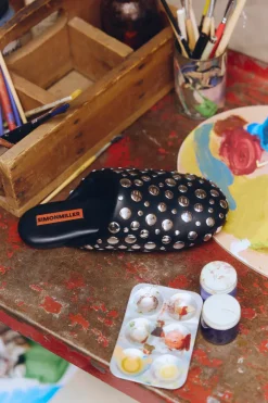 New SIMON MILLER Studdedstudded bubble slipper
