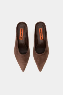 Hot SIMON MILLER Suedesuede pointed gala mule