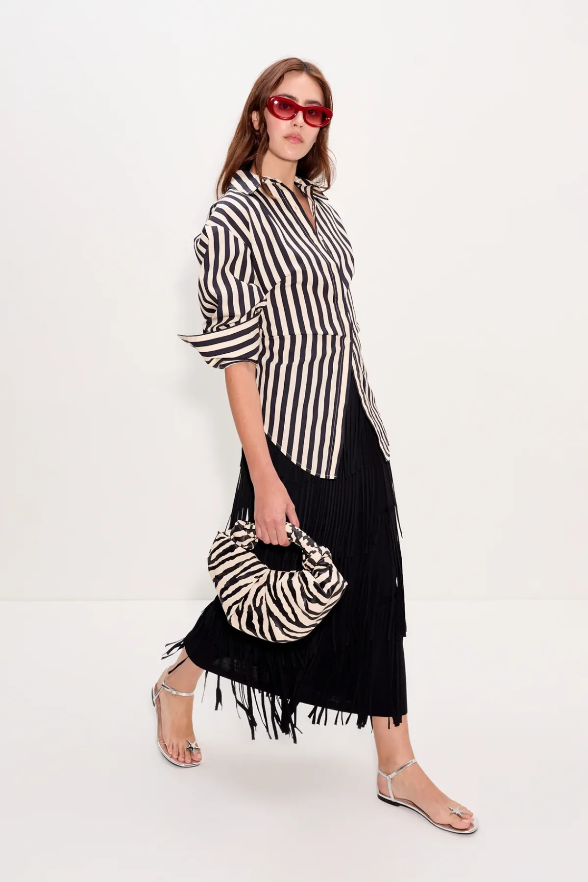 Discount SIMON MILLER Zaza za knit fringe skirt