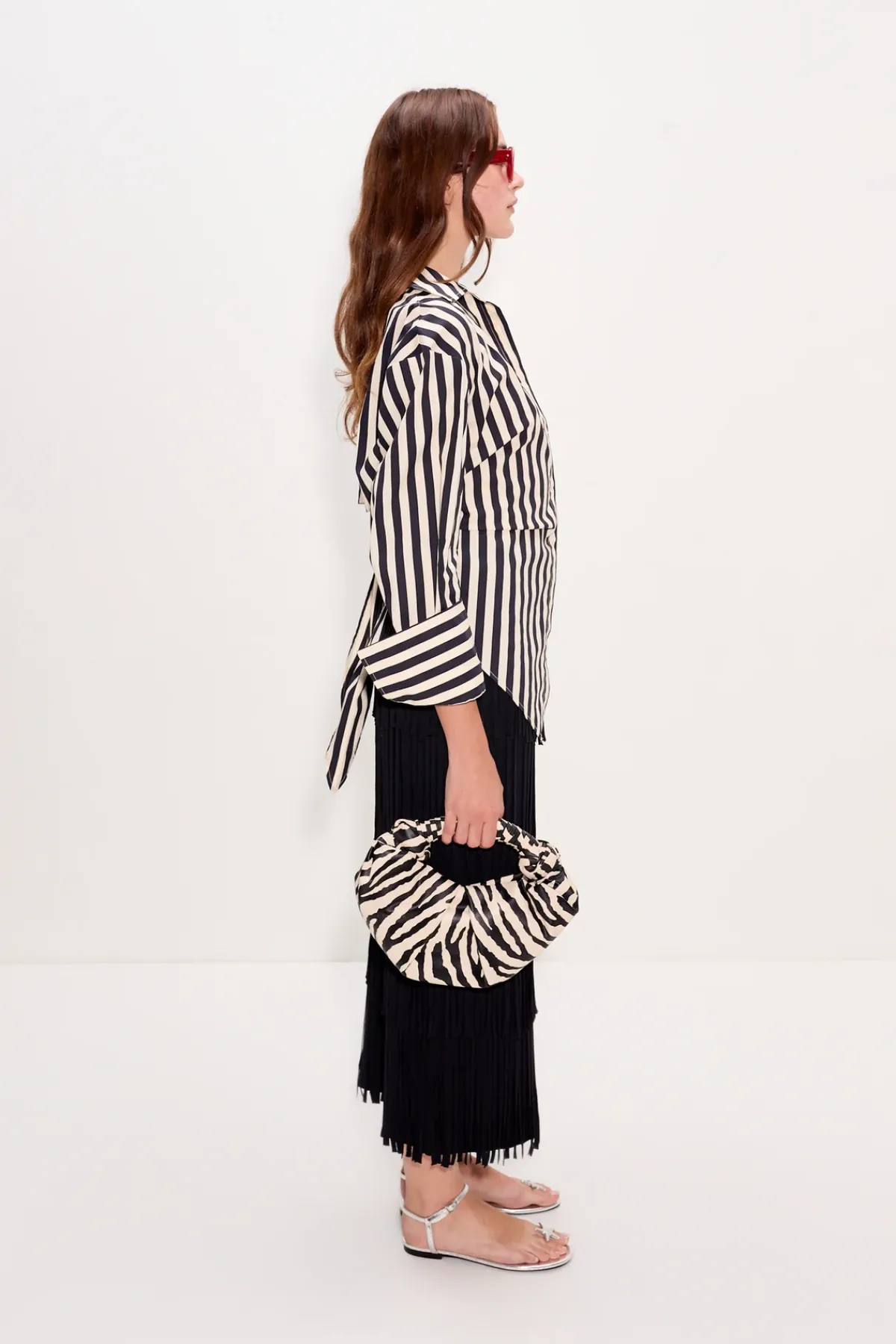 Discount SIMON MILLER Zaza za knit fringe skirt