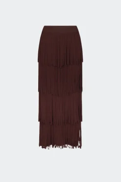 SIMON MILLER Zaza za knit fringe skirt