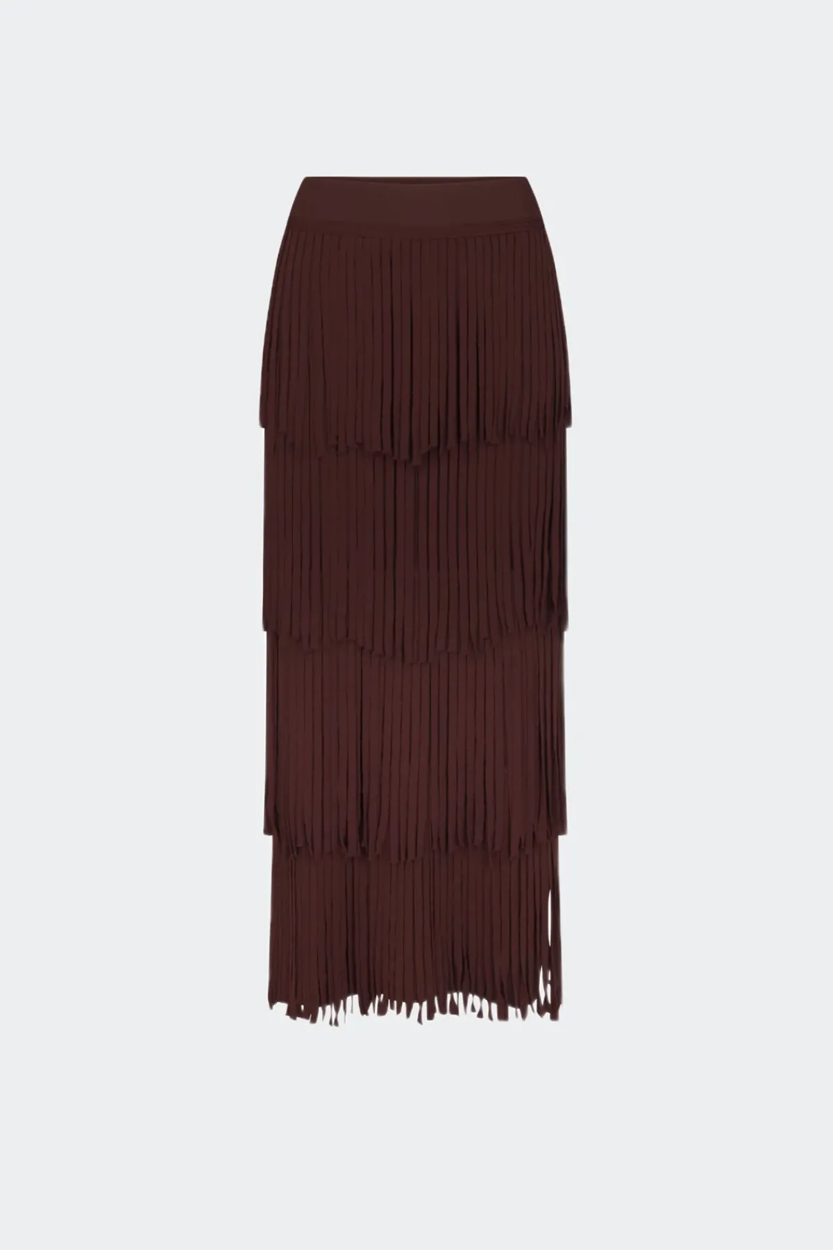 SIMON MILLER Zaza za knit fringe skirt