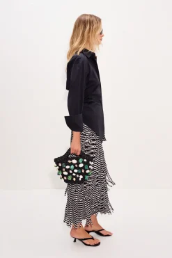Hot SIMON MILLER Zaza za knit fringe skirt